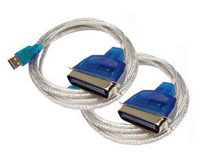 2 X New Wholesale Lot 6 FT USB to 36 Pin Parallel IEEE 1284 Printer Adapter Cable PC (Connect your old parallel printer to a USB port) 2 X New Wholesale Lot 6 FT USB to 36 Pin Parallel IEEE 1284 Printer Adapter Cable PC (Connect your old parallel printer to a USB port)