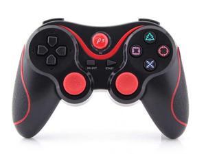 Wireless Bluetooth Game Controller For PS3 PlayStation 3 (Twin Pack) - Black w/ Red Stripe Wireless Bluetooth Game Controller For PS3 PlayStation 3 (Twin Pack) - Black w/ Red Stripe
