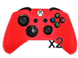 For Microsoft Xbox One Game Controller Red Silicone Gel Case Cover (2 Pack) For Microsoft Xbox One Game Controller Red Silicone Gel Case Cover (2 Pack)