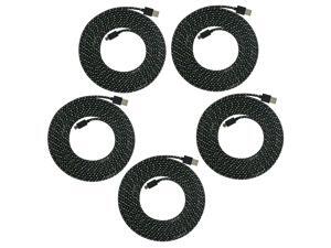 6ft Micro USB Charger Braided Data Sync Cable Sync&Charge Cord Hemp rope style for Cell phone BLACK Lot Wholesale -5 PACK 6ft Micro USB Charger Braided Data Sync Cable Sync&Charge Cord Hemp rope style for Cell phone BLACK Lot Wholesale -5 PACK