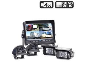 Rear View Safety Backup Camera System | Quad (4) Camera Setup RVS-062710 Rear View Safety Backup Camera System | Quad (4) Camera Setup RVS-062710
