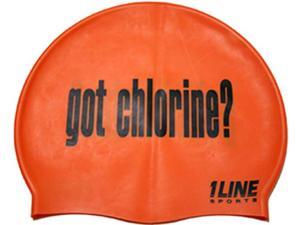 1Line Sports Got Chlorine Silicone Swim Cap Orange 1Line Sports Got Chlorine Silicone Swim Cap Orange