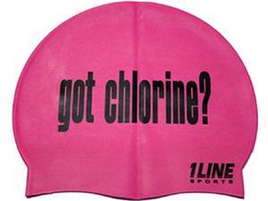 1Line Sports Got Chlorine Silicone Swim Cap Pink 1Line Sports Got Chlorine Silicone Swim Cap Pink
