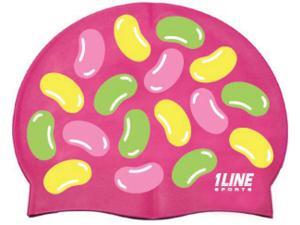 1Line Sports Jellybeans Silicone Swim Cap Pink 1Line Sports Jellybeans Silicone Swim Cap Pink