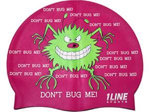 1Line Sports Don't Bug Me Silicone Swim Cap Pink 1Line Sports Don't Bug Me Silicone Swim Cap Pink