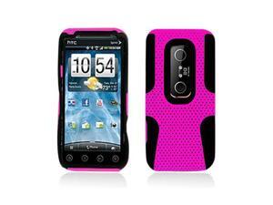 Pink Hybrid Hard Case Cover with Black Silicone Inner Case for HTC Evo 3D Evo V Pink Hybrid Hard Case Cover with Black Silicone Inner Case for HTC Evo 3D Evo V