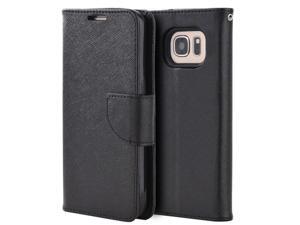 For Samsung Galaxy S7 Black Diary Flip Folio Wallet Leather ID Card Cover Case For Samsung Galaxy S7 Black Diary Flip Folio Wallet Leather ID Card Cover Case