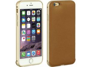 For iPhone 6 / 6S (4.7") Brown Leather Back Slide In Hard Cover Case For iPhone 6 / 6S (4.7") Brown Leather Back Slide In Hard Cover Case