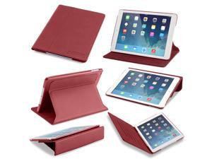 Slim iPad Air Case: Devicewear Ridge - Red Vegan Leather Case with Six Position Flip Stand and On/Off Switch Slim iPad Air Case: Devicewear Ridge - Red Vegan Leather Case with Six Position Flip Stand and On/Off Switch