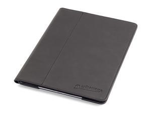 Thin Apple iPad Air 2 Case - Devicewear Ridge -Slim Black Vegan Leather Case with Six Position Flip Stand and On/Off Switch Thin Apple iPad Air 2 Case - Devicewear Ridge -Slim Black Vegan Leather Case with Six Position Flip Stand and On/Off Switch