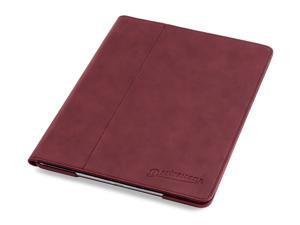 Thin Apple iPad Air 2 Case - Devicewear Ridge -Slim Red Vegan Leather Case with Six Position Flip Stand and On/Off Switch Thin Apple iPad Air 2 Case - Devicewear Ridge -Slim Red Vegan Leather Case with Six Position Flip Stand and On/Off Switch