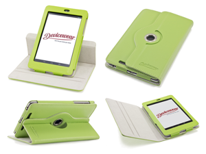 Devicewear Rotating Google Nexus 7 Case First Generation/2012 with Multi-angle Stand, Smart On/Off switch, Green vegan leather Devicewear Rotating Google Nexus 7 Case First Generation/2012 with Multi-angle Stand, Smart On/Off switch, Green vegan leather