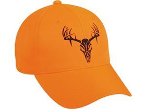 Outdoor Cap Company Blaze Orange W/Tribal Deer Skull Cap Outdoor Cap Company Blaze Orange W/Tribal Deer Skull Cap
