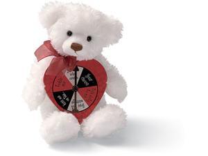Valentines White Bear with Spinner by Gund Valentines White Bear with Spinner by Gund