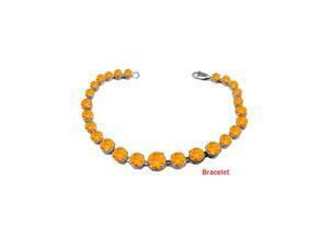 Sterling Silver Citrine Prong Set Bracelet 10 CT TGW- November Birthstone Jewelry Sterling Silver Citrine Prong Set Bracelet 10 CT TGW- November Birthstone Jewelry