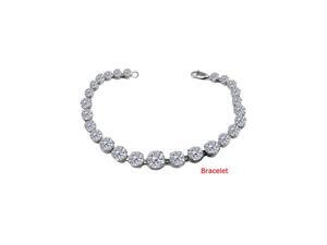Sterling Silver Cubic Zirconia Prong Set Bracelet 10 CT TGW- November Birthstone Jewelry Sterling Silver Cubic Zirconia Prong Set Bracelet 10 CT TGW- November Birthstone Jewelry