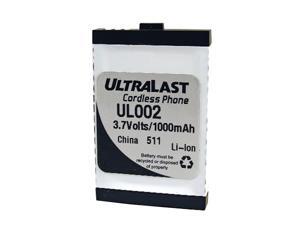UltraLast 3.7V, 1000mAh Li-On, Uniden BT-002 Equivalent Battery (UL002) UltraLast 3.7V, 1000mAh Li-On, Uniden BT-002 Equivalent Battery (UL002)