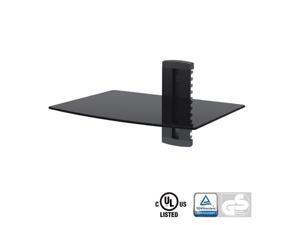 Arrowmounts Aluminum/Tempered Glass DVD Mount Single Deck Black (AM-SHELF1) Arrowmounts Aluminum/Tempered Glass DVD Mount Single Deck Black (AM-SHELF1)