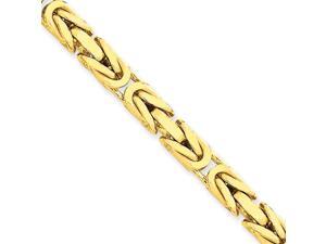 5.25mm, 14 Karat Yellow Gold, Byzantine Chain - 24 inch 5.25mm, 14 Karat Yellow Gold, Byzantine Chain - 24 inch