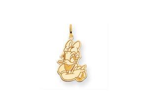 Disney's Daisy Duck Charm in 14 Karat Gold - 3/4 Inch Disney's Daisy Duck Charm in 14 Karat Gold - 3/4 Inch