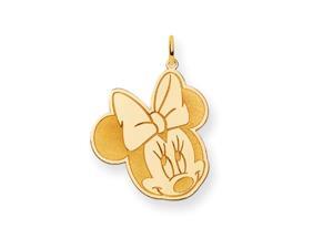 Disney's Flirty Minnie Mouse Pendant in 14 Karat Gold Disney's Flirty Minnie Mouse Pendant in 14 Karat Gold