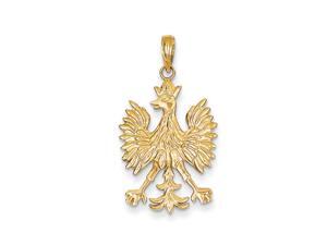 Polish Eagle Pendant in 14 Karat Yellow Gold Polish Eagle Pendant in 14 Karat Yellow Gold