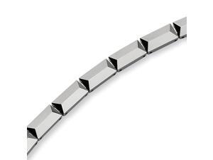 7mm Tungsten Crafted Faceted Link Bracelet - 8.25 Inch 7mm Tungsten Crafted Faceted Link Bracelet - 8.25 Inch