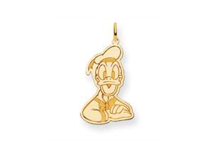 Disney's Donald Duck Charm in 14 Karat Gold - 7/8 Inch Disney's Donald Duck Charm in 14 Karat Gold - 7/8 Inch