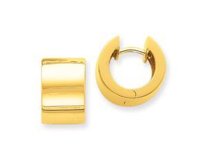 Hinged Huggie Hoop Earrings in 14K Yellow Gold, 13mm (1/2 inch) Hinged Huggie Hoop Earrings in 14K Yellow Gold, 13mm (1/2 inch)