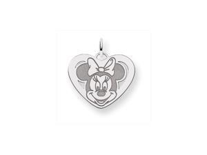 Disney's Minnie Mouse, Heart Charm in Sterling Silver Disney's Minnie Mouse, Heart Charm in Sterling Silver