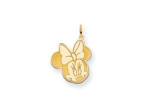 Disney's Flirty Minnie Mouse Charm in 14 Karat Gold Disney's Flirty Minnie Mouse Charm in 14 Karat Gold