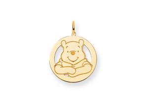 Disney's Winnie the Pooh Cirlce Charm in 14 Karat Yellow Gold Disney's Winnie the Pooh Cirlce Charm in 14 Karat Yellow Gold