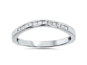 1/4ct Princess Cut Diamond Curved Guard Wedding Ring Enhancer 1/4ct Princess Cut Diamond Curved Guard Wedding Ring Enhancer