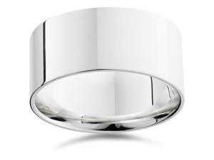10mm Flat High Polished Wedding Band 950 Platinum 10mm Flat High Polished Wedding Band 950 Platinum