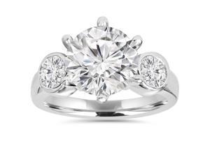 4.00Ct Diamond Engagement Ring 14K White Gold 4.00Ct Diamond Engagement Ring 14K White Gold