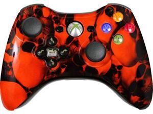 Custom Xbox 360 Controller: Xtreme Orange Skullz With Evil D-Pad Custom Xbox 360 Controller: Xtreme Orange Skullz With Evil D-Pad