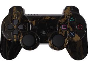 Custom PS3 Controller - Black Gold Marble Custom PS3 Controller - Black Gold Marble