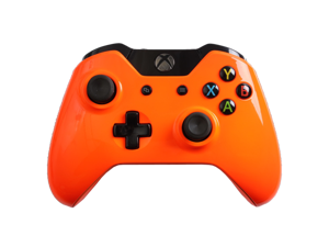 Custom Xbox One Controller with Glossy Orange Shell Custom Xbox One Controller with Glossy Orange Shell