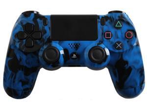 PlayStation 4 Dualshock 4 - Custom PS4 Controller with Blue Fire Shell PlayStation 4 Dualshock 4 - Custom PS4 Controller with Blue Fire Shell
