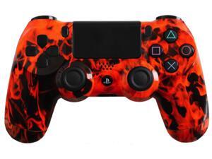 PlayStation 4 Dualshock 4 - Custom PS4 Controller with Orange Fire Shell PlayStation 4 Dualshock 4 - Custom PS4 Controller with Orange Fire Shell