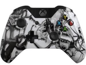 Custom Xbox One Controller with White Nightmare Shell Custom Xbox One Controller with White Nightmare Shell