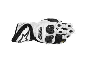 Alpinestars GP Tech Leather Gloves Black/White 3XL Alpinestars GP Tech Leather Gloves Black/White 3XL