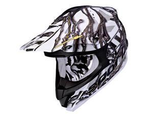 Scorpion VX-34 Oil MX/Offroad Helmet White/Black XS Scorpion VX-34 Oil MX/Offroad Helmet White/Black XS