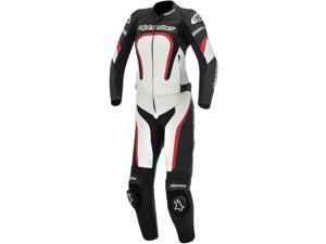 Alpinestars Stella Motegi Womens 2 Piece Leather Suit Black/White/Red 40 Alpinestars Stella Motegi Womens 2 Piece Leather Suit Black/White/Red 40