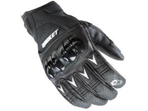 Joe Rocket Superstock Leather Gloves Black/White LG Joe Rocket Superstock Leather Gloves Black/White LG