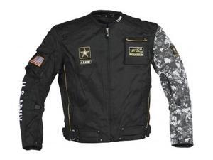 Joe Rocket US Army Alpha Textile Jacket Black/Gray Camo MD Joe Rocket US Army Alpha Textile Jacket Black/Gray Camo MD