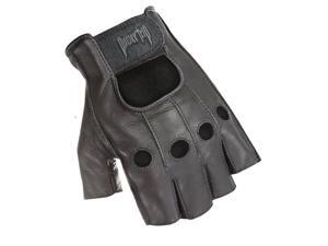 Power Trip Graphite Gel Mens Fingerless Gloves Black LG Power Trip Graphite Gel Mens Fingerless Gloves Black LG
