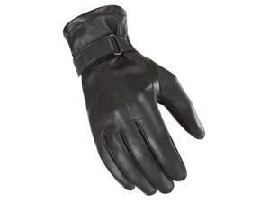 Power Trip Jet Black Lined Womens Leather Gloves Black XS Power Trip Jet Black Lined Womens Leather Gloves Black XS