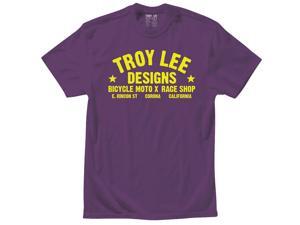 Troy Lee Designs Raceshop Youth Short Sleeve T-Shirt Purple MD Troy Lee Designs Raceshop Youth Short Sleeve T-Shirt Purple MD