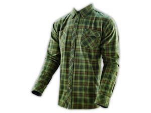 Troy Lee Designs Washboard Mens Woven Button Up Long Sleeve Shirt Green 2XL Troy Lee Designs Washboard Mens Woven Button Up Long Sleeve Shirt Green 2XL